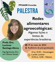 Palestra com a Dra. Lucimar Santiago de Abreu -EMBRAPA  19/05/2023 10 horas.